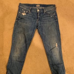 MOTHER ‘The Looker’ zip ankle jean.